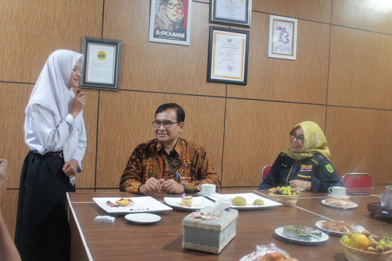 Kunjungan Direktur SMK di SMK Negeri 3 Pekanbaru